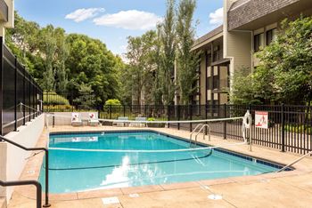 Lounge swimming pools with cabana